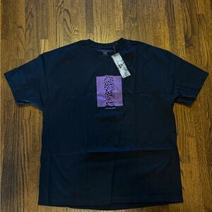 Color Bars x Joy Division Unknown Pleasures T-Shirt Black NWT